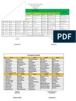 Schedule of Englis Day Ta 2022-2023