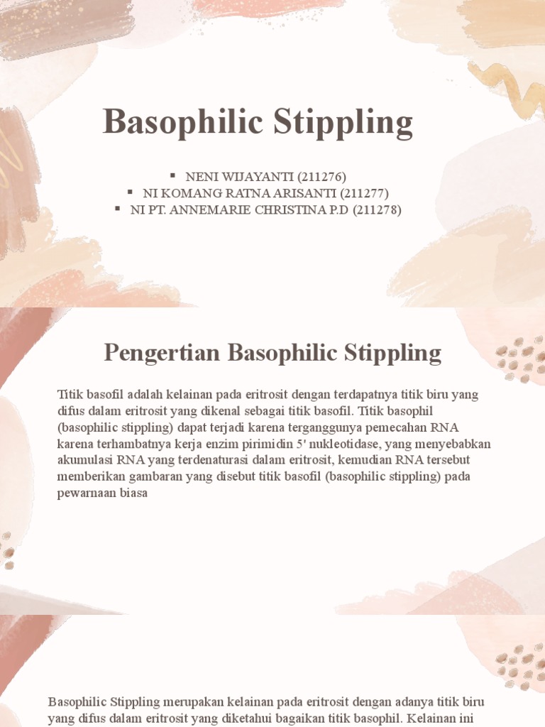 Pengertian dan Gejala Basophilic Stippling | PDF