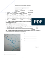 Test de Evaluare Formativa Hidrosfera