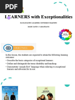 LEARNERS With Exceptionalities