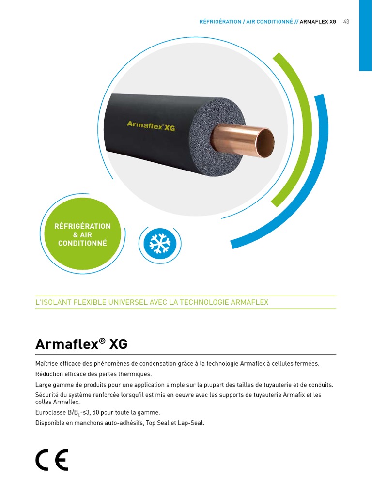 Armaflex XG TOP SEAL - Manchon élastomère fendu + adhésif