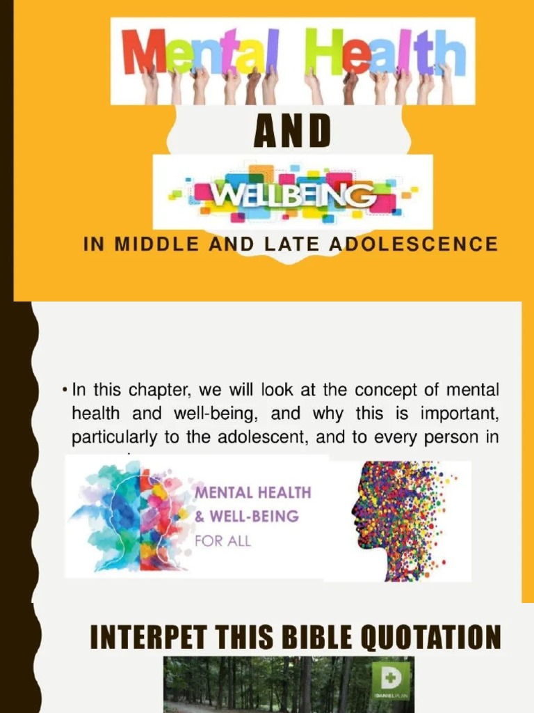 Mental Health Well Being | PDF