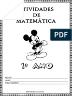 Atividades de Matemática para o 1o Ano