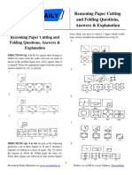 Paper Cutting and Folding Questions | PDF | Printing Materials | Crafts