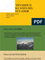 4 Nevados o Volcanes Del Ecuador