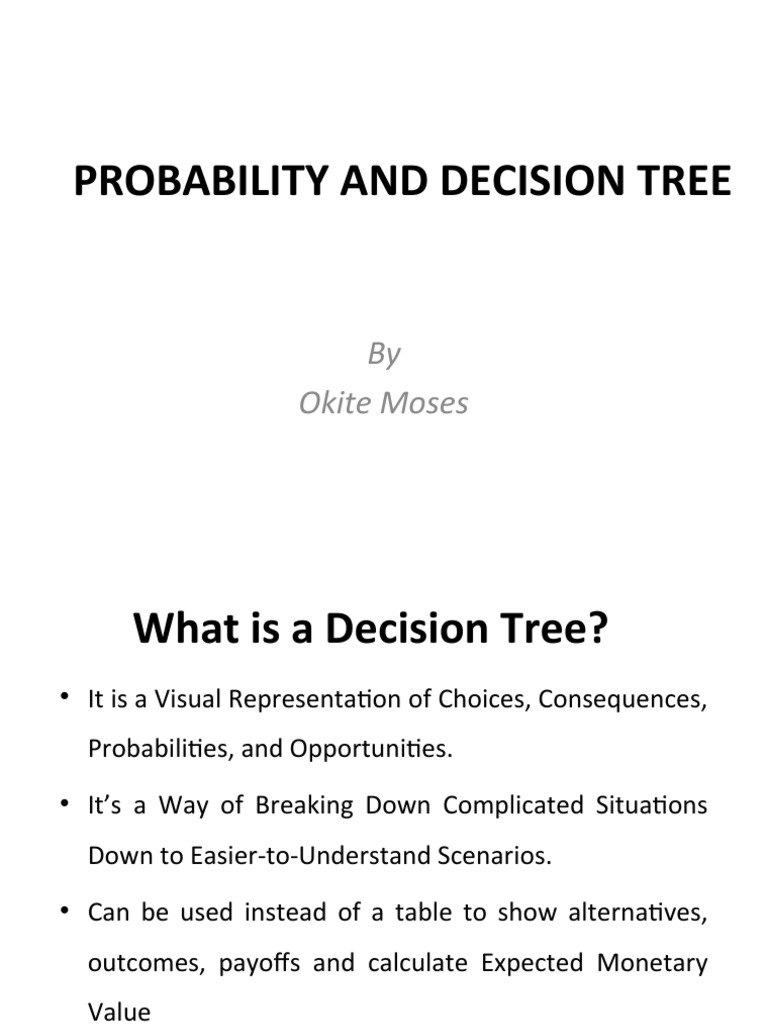 Decision Trees in Probability Analysis | PDF | Profit (Economics ...