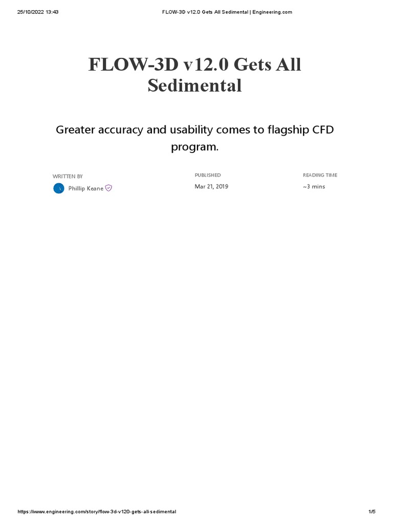 FLOW-3D v12.0: Key Features Unveiled | PDF | Computational Fluid ...