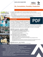 M2 Is - Parcours Pharmacie Industrielle, Formulation, Procédés, Production - Version Forum Des Masters 2022