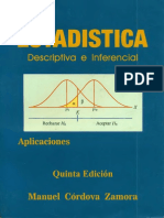 Estadistica Descriptiva e Inferencial Manuel Cordova Zamora PDF