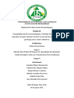 Trabajo Final Cuadro Descriptivo Sobre Las Caracteristica de La Evaluación