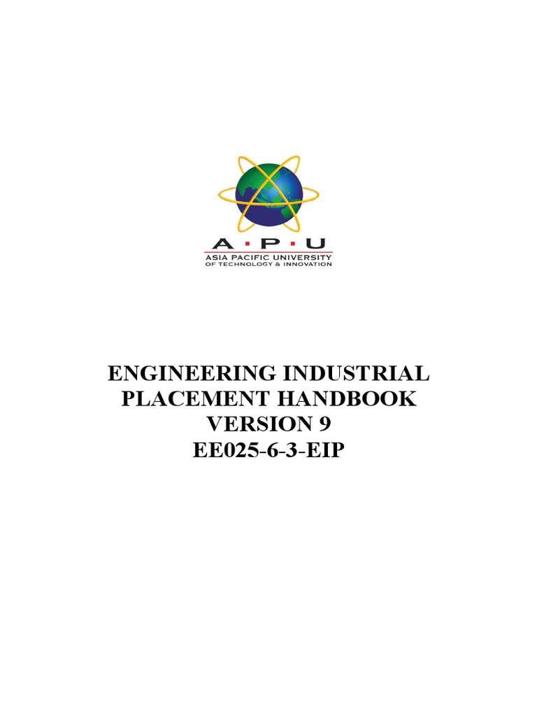Engineer Industrial Placement Handbook PDF Internship Job Hunting
