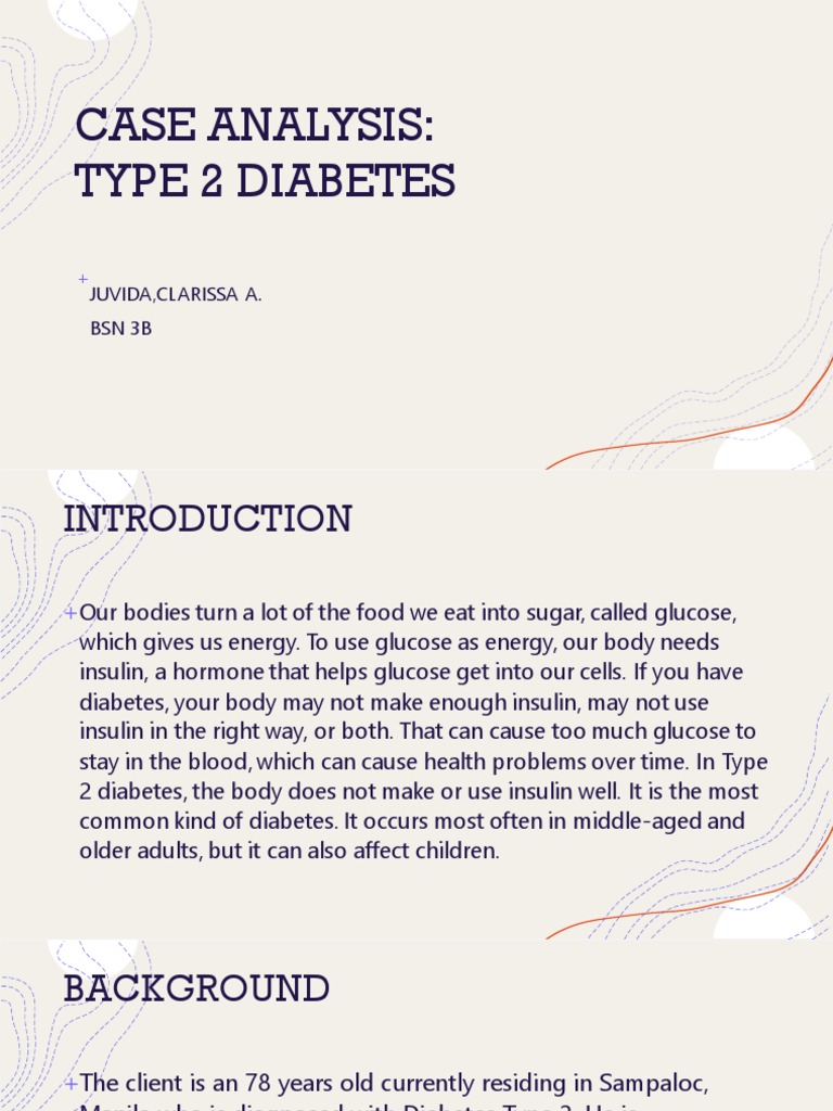 Type 2 Diabetes Case Analysis | PDF | Diabetes | Insulin