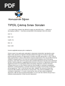 TIPDIL Cikmis Sinav Sorulari
