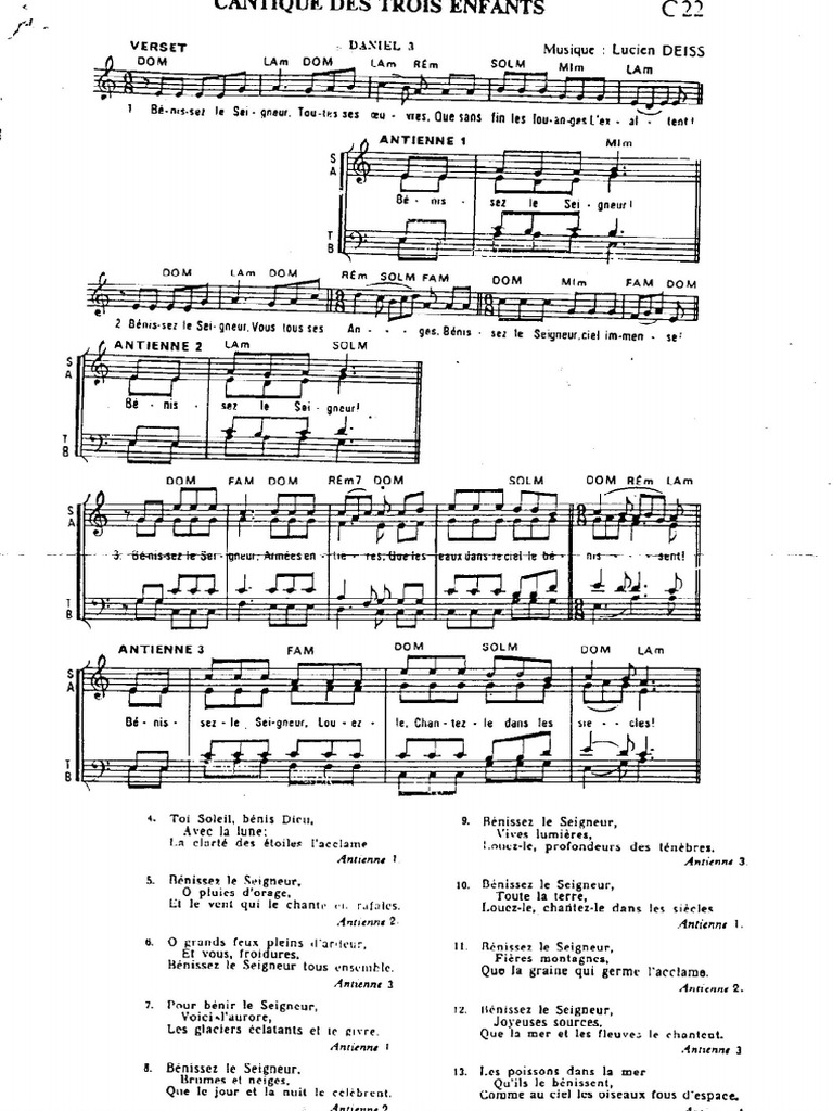Cantique Des 3 Enfants Lucien Deiss PDF