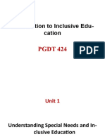 Introduction To Inclusive Education