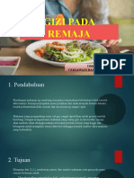 Materi Gizi Pada Remaja