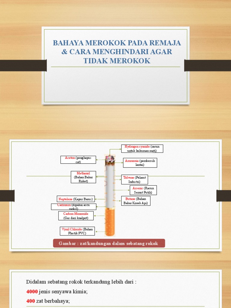 Materi Bahaya Merokok Pada Remaja | PDF