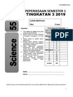 Soalan Latihan Sains Form 3 - Cuti Mid Sem 1 - 2020