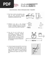 Lista Exercicios Tensoes e Flexao 31mai11