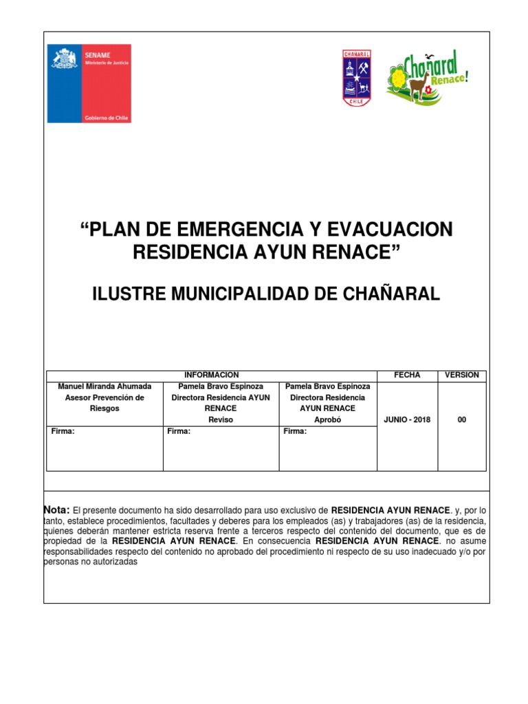 Plan de Emergencia y Evacuación | PDF | Tsunami | Incendios