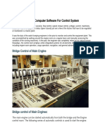 Use of Computer Software For Control System