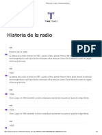 Historia de La Radio - Timetoast Timelines