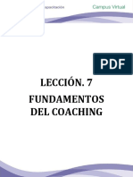 Leccion 7. Fundamentos Del Coaching
