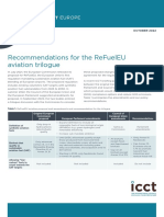 Recommendations for the ReFuelEU aviation trilogue