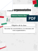 Estructura Texto Argumentativo 1°medio