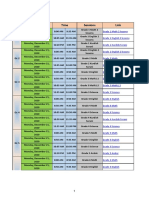 Online Class Schedule for Grades 1-11