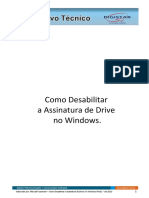Como Desabilitar A Assinatura de Drive No Windows