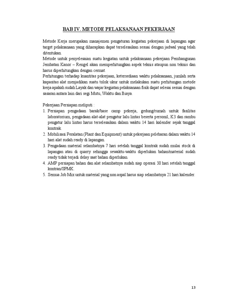 Metode Pelaksanaan Jalan Beton Pdf