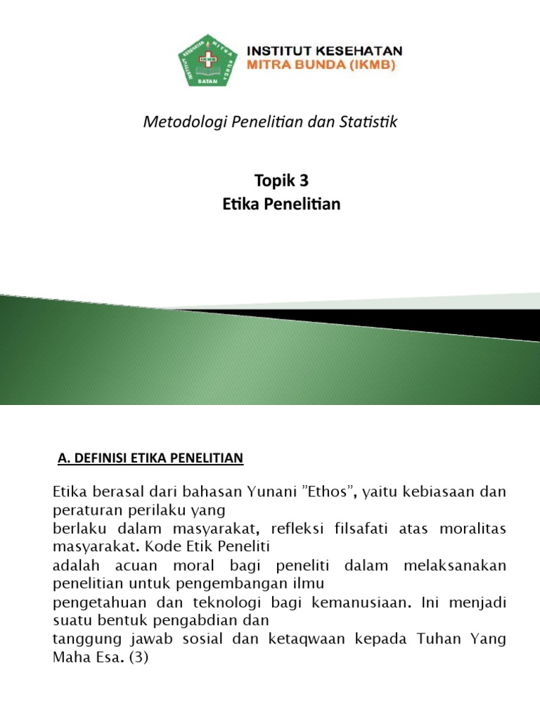 Metodologi Penelitian Dan Statistik Pdf