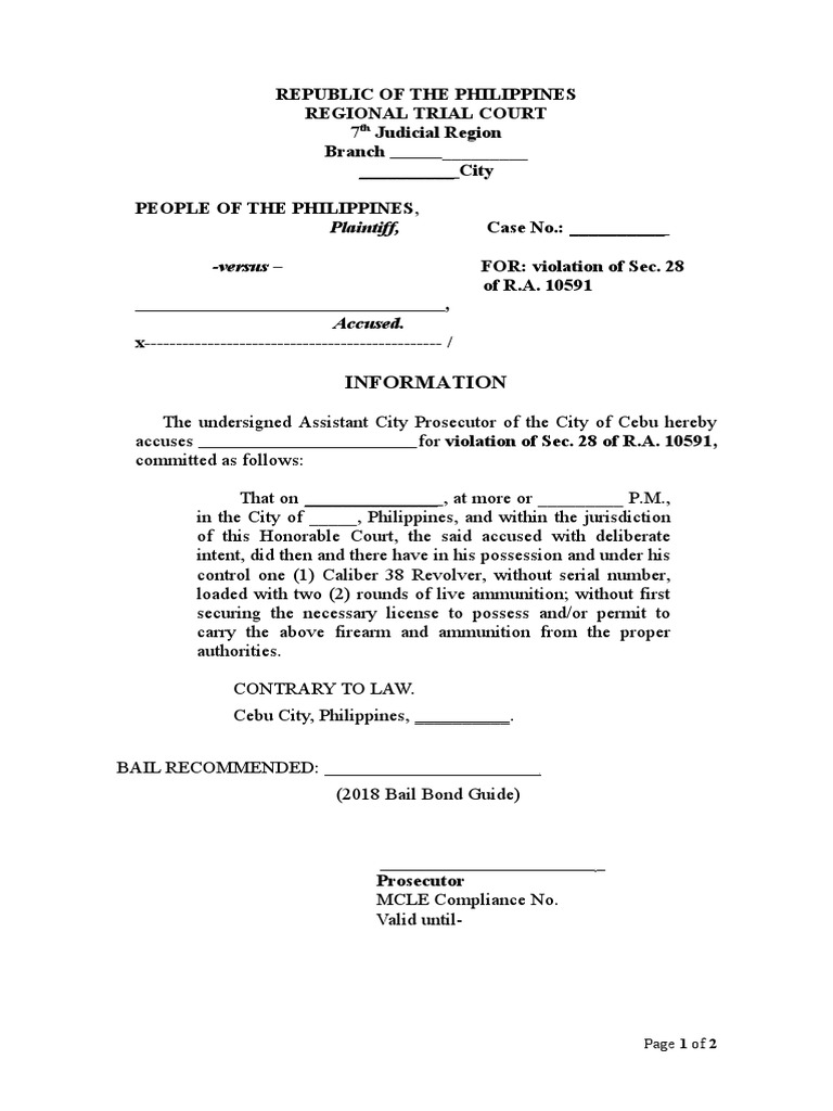 Template info ra 10591 pdf prosecutor bail