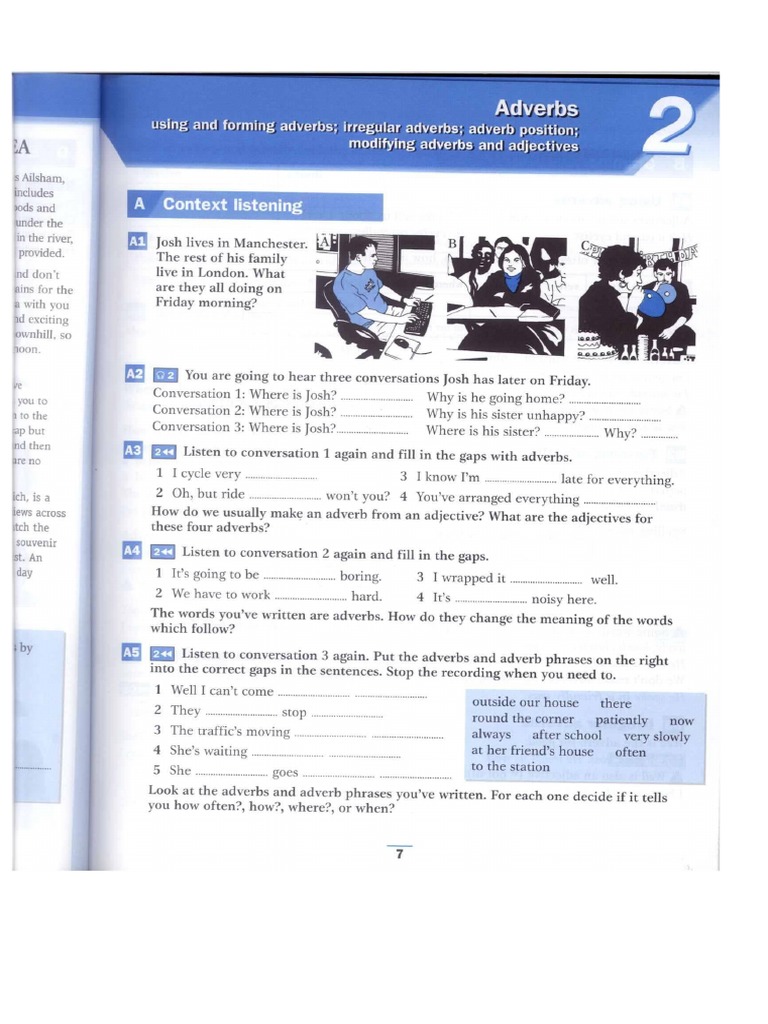 english class a2 unit 4 adverbs