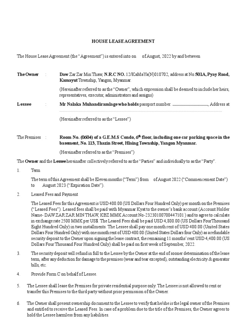 1659851453119657 | PDF | Lease | Renting
