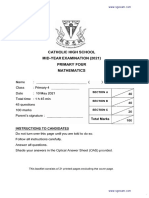 2021-P4-Maths-Semestral Assessment 1-Catholic High