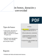 Valuacion Bono, Duracion y Convexidad Ot 2022