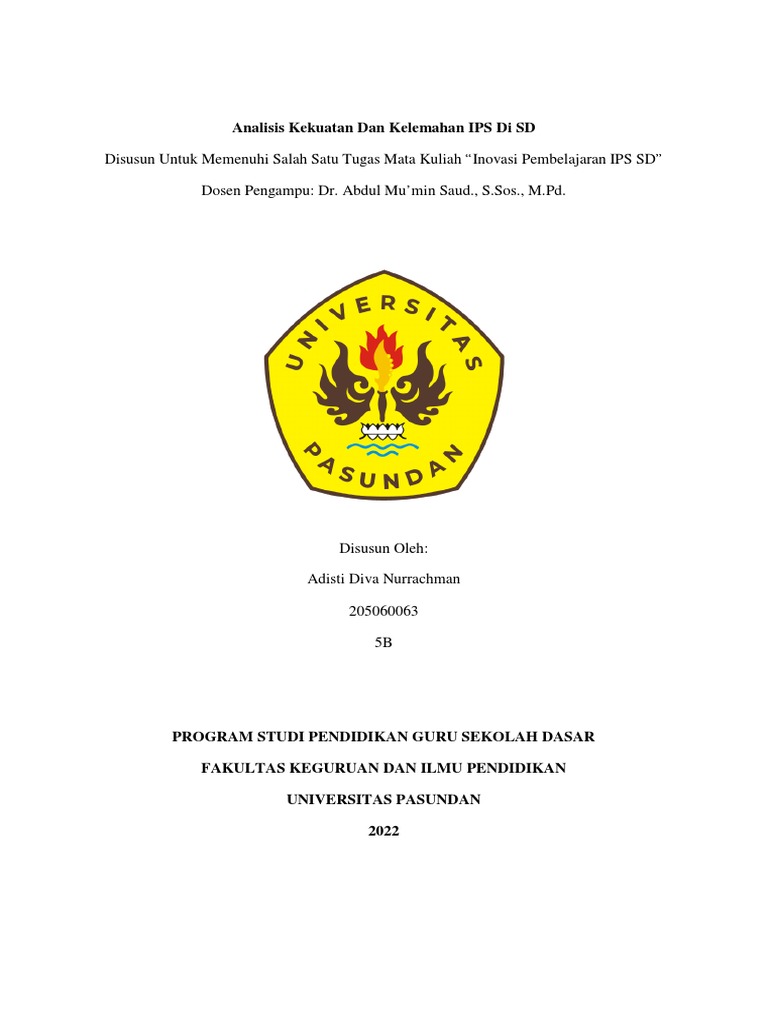 Adisti Diva N (205060063) 5b Tugas 3 Analisis | PDF | Karier & Perkembangan