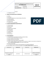 Determinación humedad muestras fajas