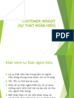 Customer Insight - Sự Thật Ngầm Hiểu