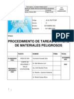 Procedimientos de Tareas Criticas de Materiales Peligrosos