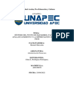 Síntesis Del Punto de Equilibrio, Factoring, Apalancanmiento y La Depreciación de Activos F