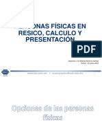 Personas Físicas en Resico, Calculo y Presentación