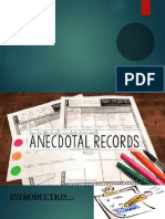 Anedotal Record
