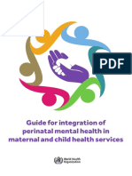 Guide For Integration of Perinatal Mental Health in Maternal and Child Health Services