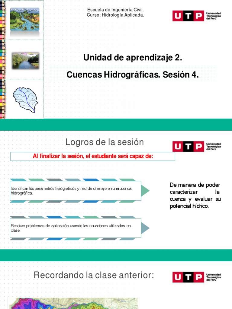 S04.s1 Material de Clase | PDF | Cuenca de drenaje | Longitud