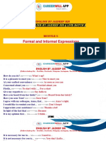 Formal and Informal Expressions: English by Jaideep Sir
