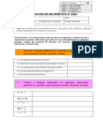 Prueba Lenguaje Algebraico