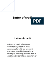 Chapter 3 letter of credit